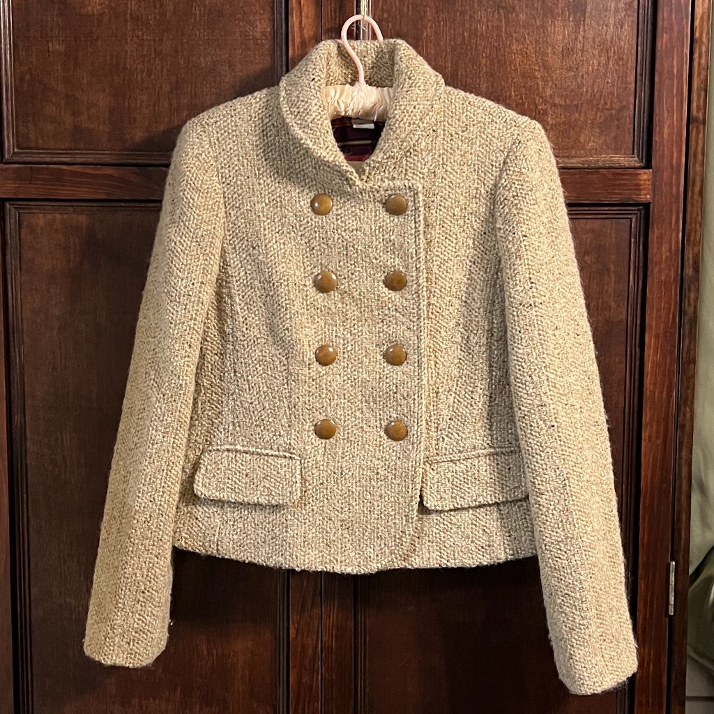J Crew "Oldie" Fitted Sweater Tweed Jacket